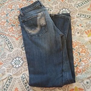 J & Company Size 29 Dark Wash Wave Pocket Jean